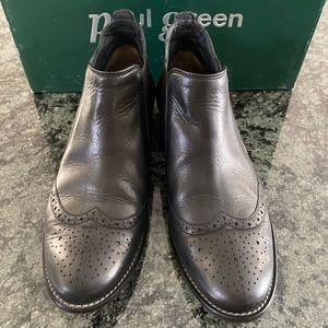 Paul Green Ava Black Leather Boots 4.5UK/7US.
